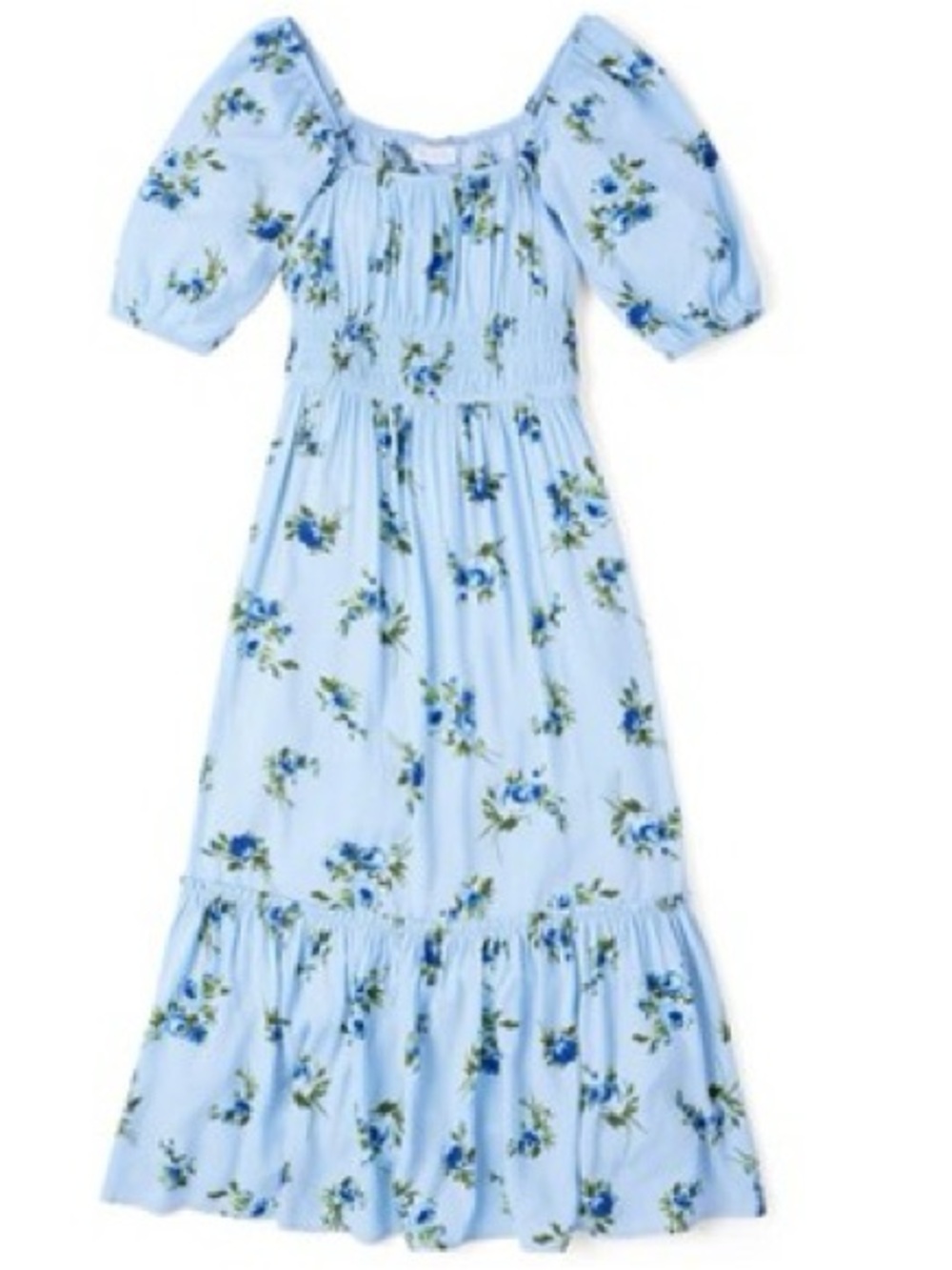 The Children's Place Light Blue Floral Midi Dress